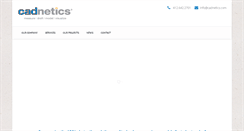 Desktop Screenshot of cadnetics.com